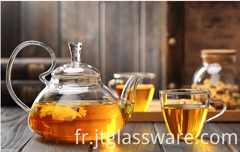 elegant glass teapot